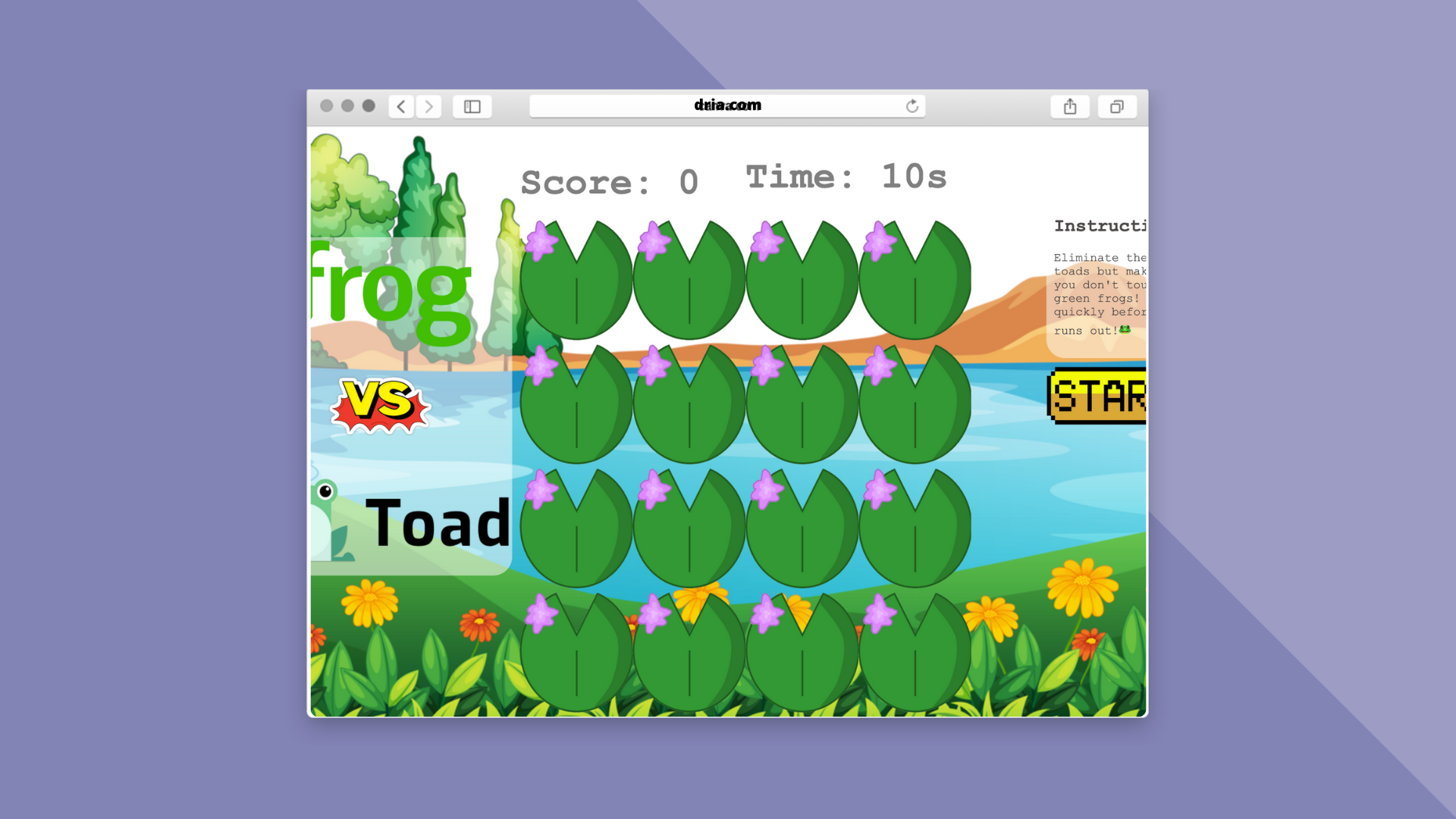 frog vs Toad Dom Game